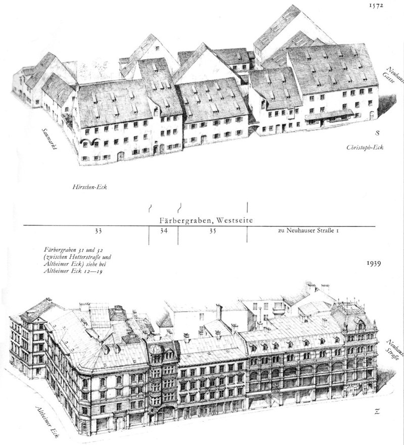 Färbergraben, Westseite