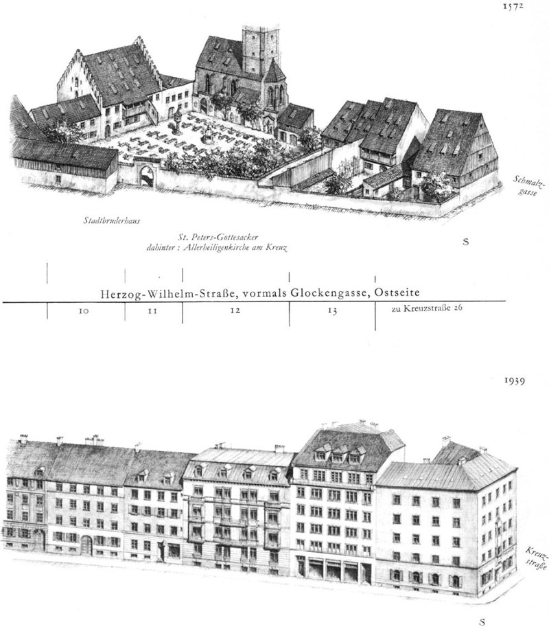 Herzog-Wilhelm-Straße, Ostseite