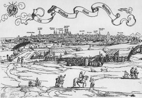  - Stadtansicht  von   1530