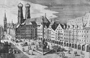 - Marienplatz mit Mariensäule