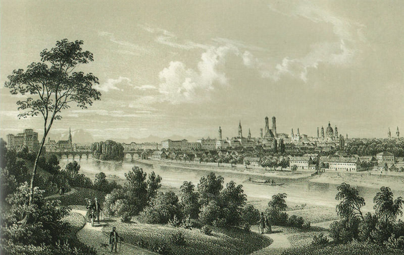 Stadtansicht von den 

Maximiliansanlagen