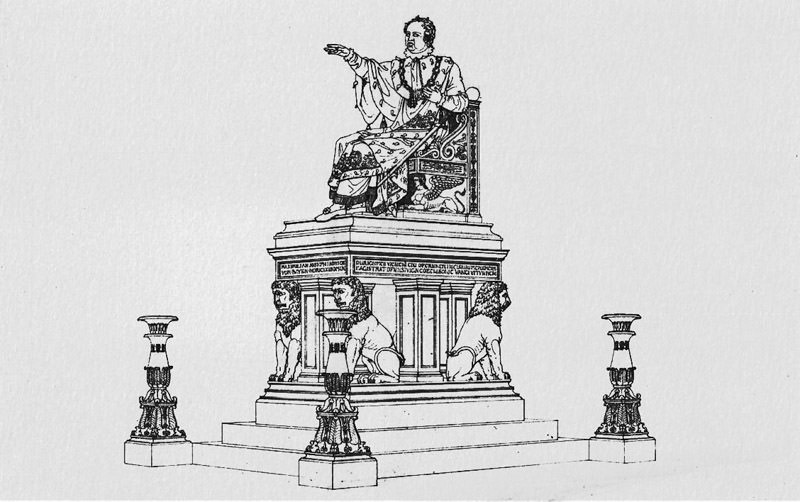 Entwurf für  das Max I. Denkmal
