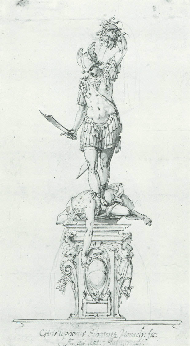 Entwurf Perseusbrunnen