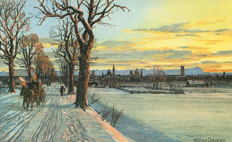 Historische Ansicht: Schwabinger Landstraße
