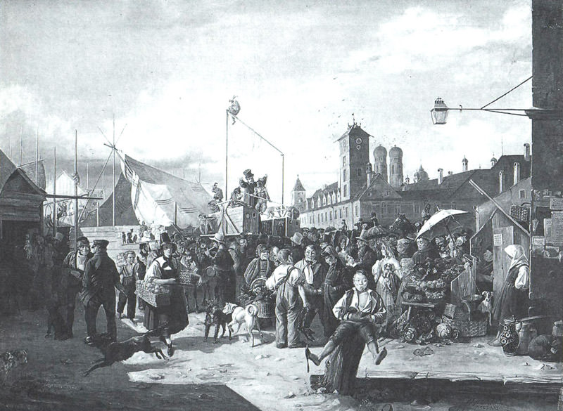 Historische Ansicht: Dult am Maximiliansplatz