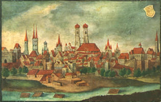  - Stadtansicht   von München