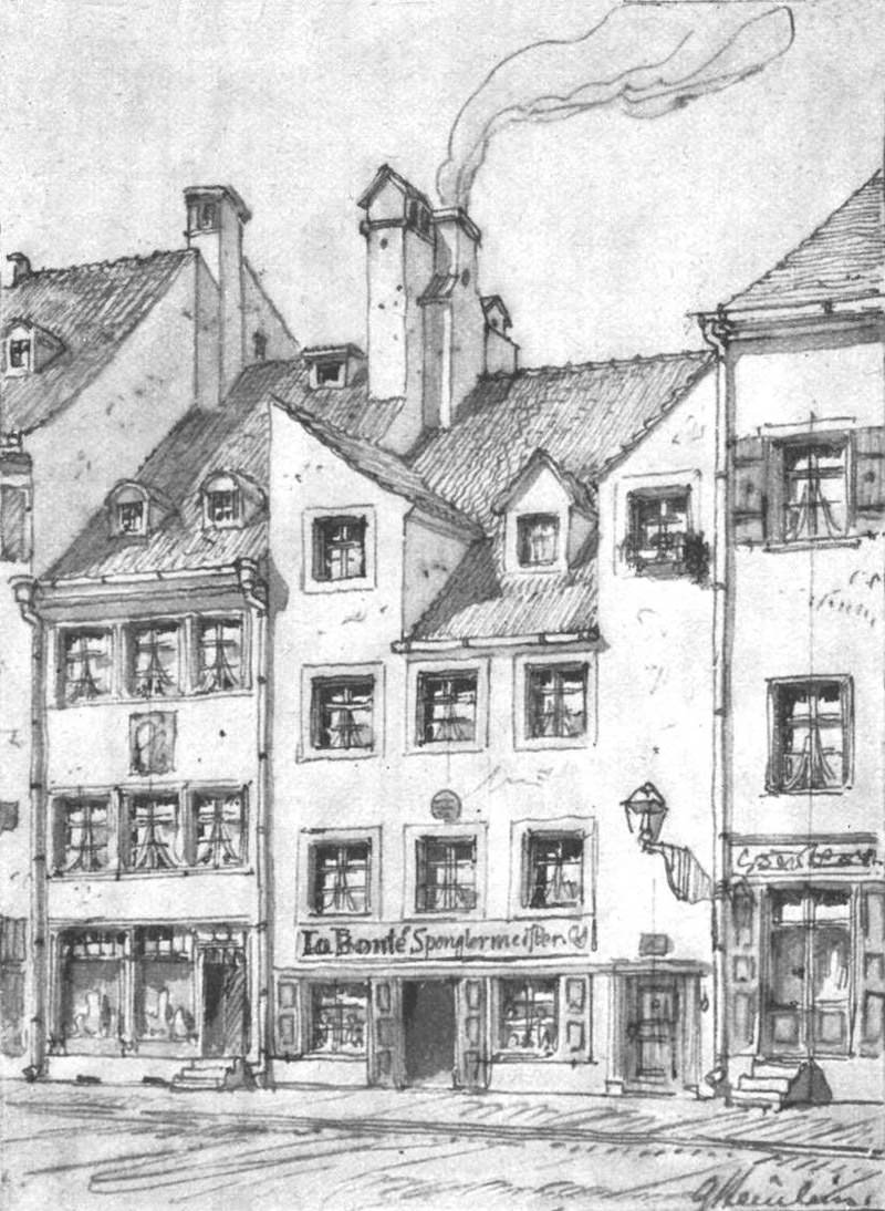 Häusergruppe in der Kreuzstraße
