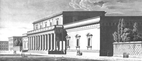  - Entwurfszeichnung Glyptothek