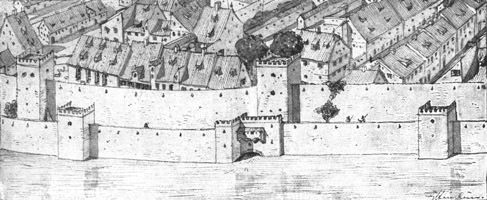  - Teil der 

Stadtmauer zwischen Einlaß und Isart