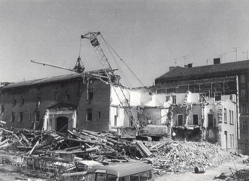 Abbruch des Altersheim am Gasteig