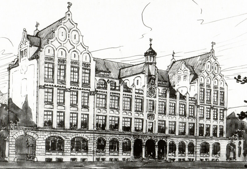 Historische Ansicht: Luisengymnasium