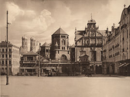 Tiez Hermann - Lenbachplatz und Künstlerhaus um 1910