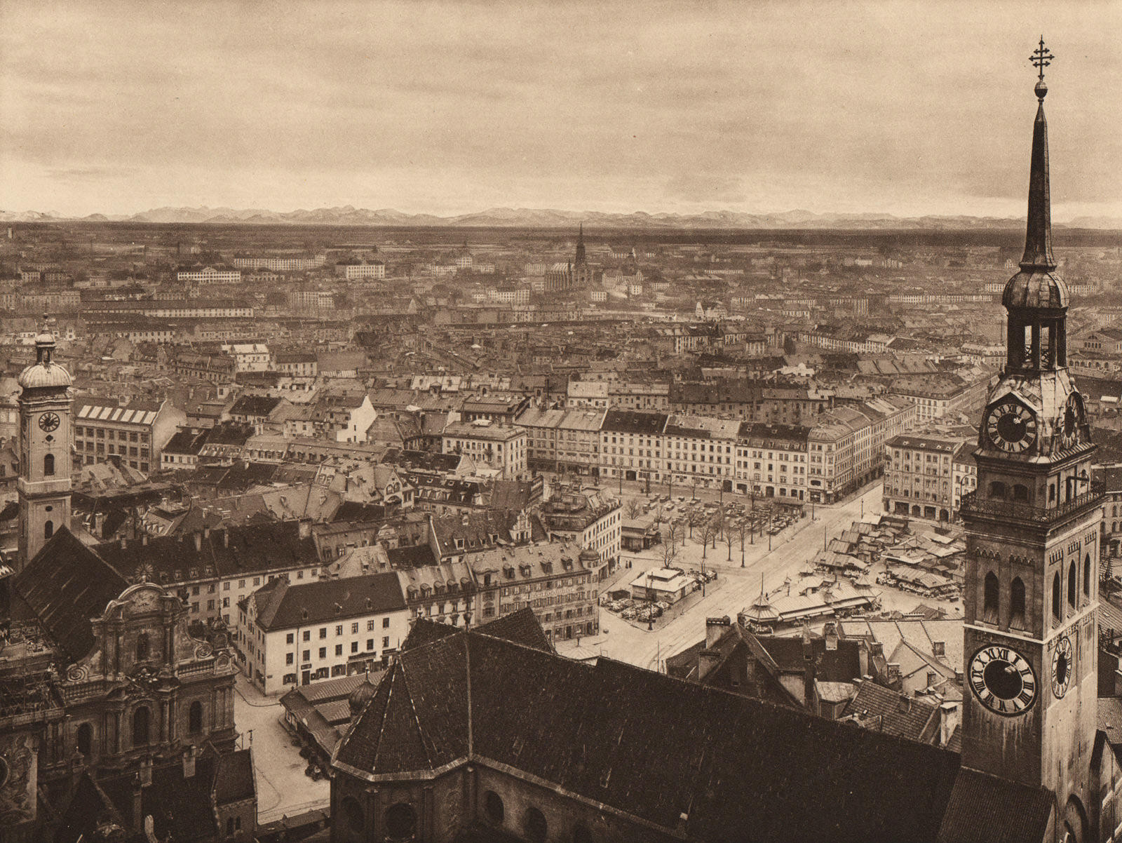 München mit Gebirge um 1910