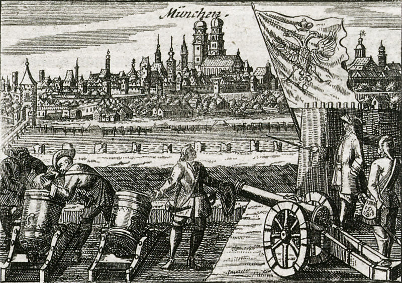 Historische Ansicht: München ergibt sich,