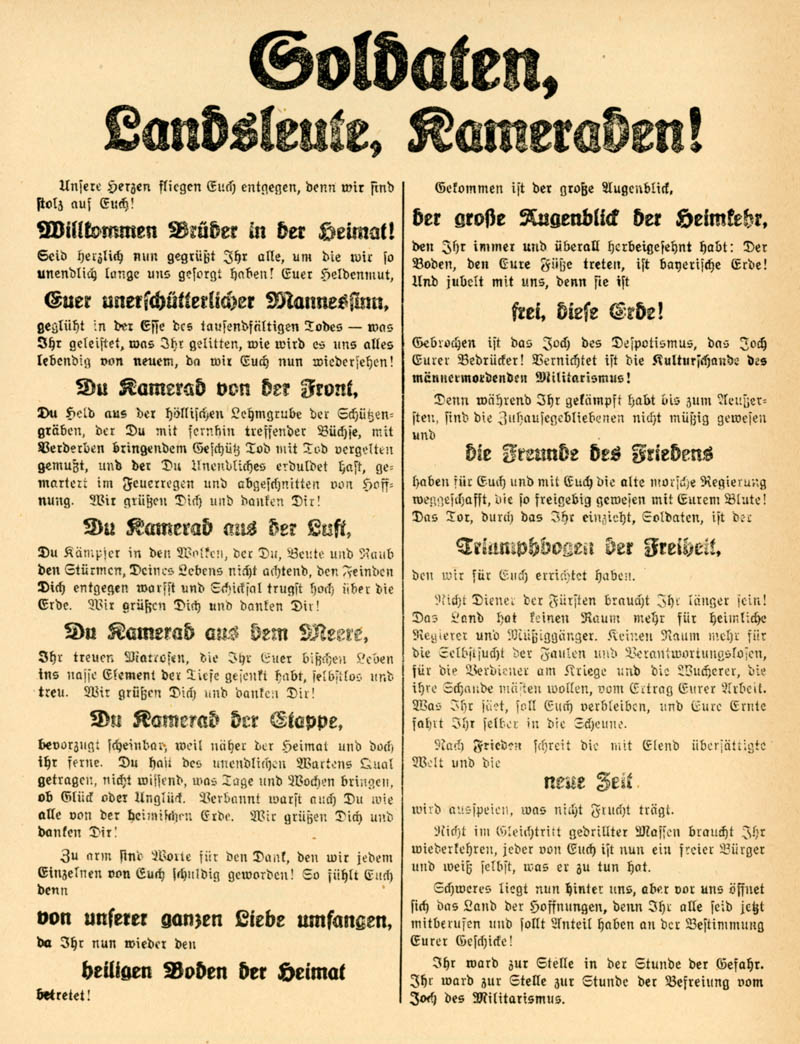 Historische Ansicht: Soldaten Landsleute, Kameraden