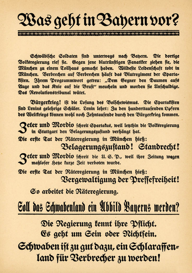 Was geht in Bayern vor?