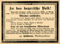  - An das bayerische Volk
