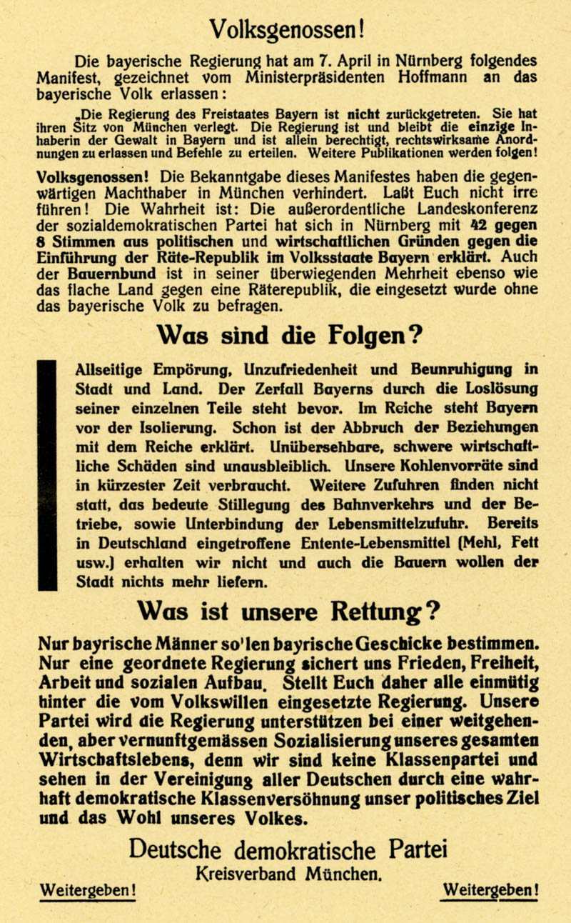 Volksgenossen!