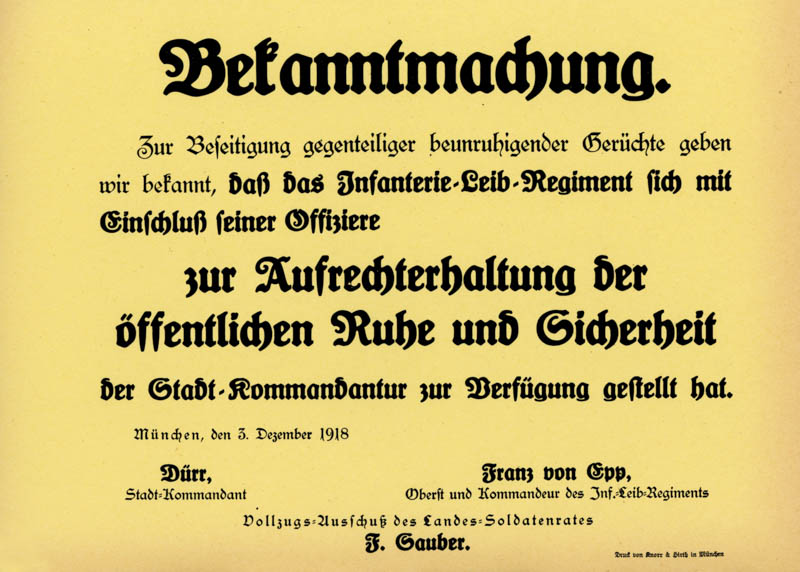 Bekanntmachung!