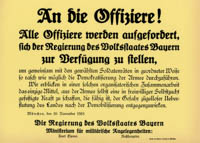  - An die Offiziere!