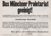 - Das Münchner Proletariat geeinigt!