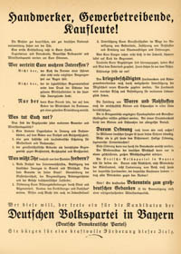 - Handwerker, Gewerbetreibende, Kaufleute!
