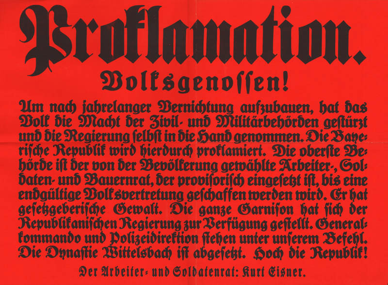 Historische Ansicht: Proklamation
