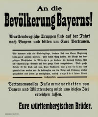  - An die Bevölkerung Bayerns
