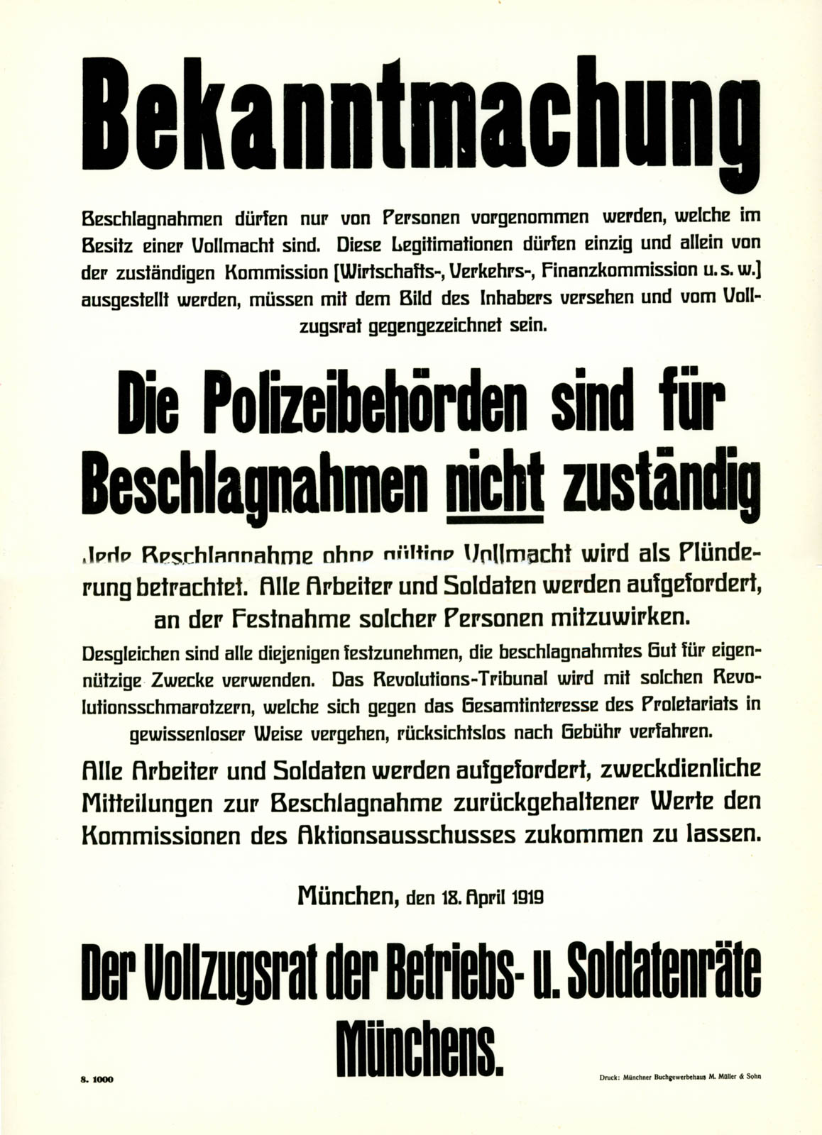Bekanntmachung