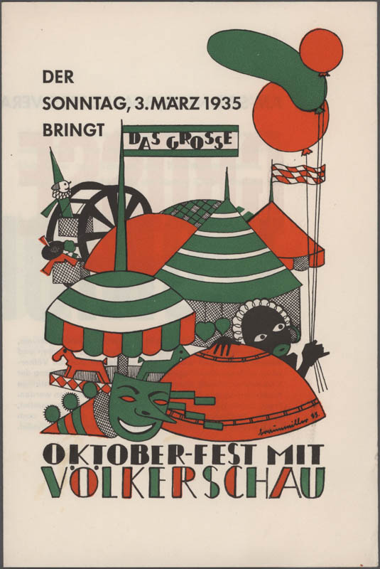 Historische Ansicht: Oktoberfest mit Völkerschau