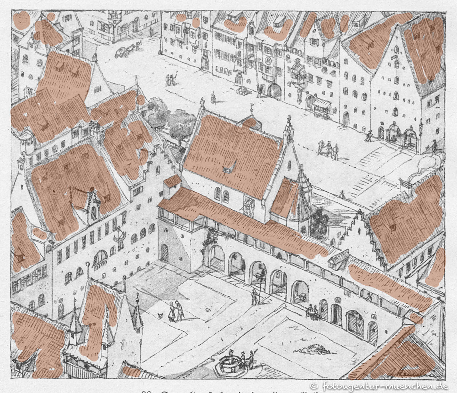 Der alte Hof mit der Lorenzkirche