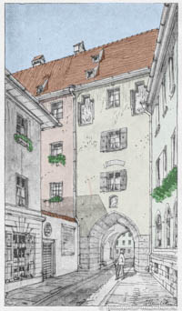 Steinlein Gustav - Eingang in den alten Hof