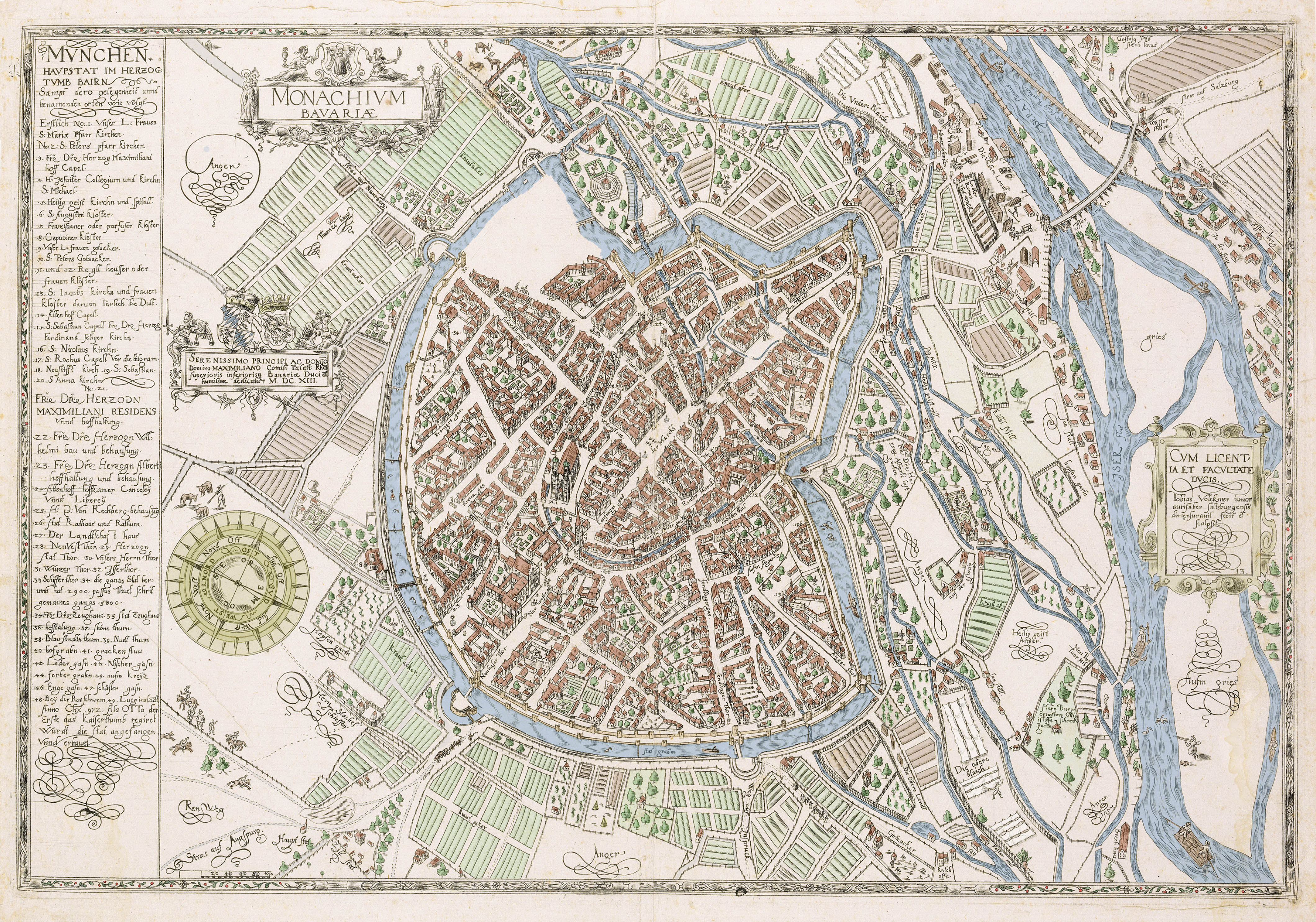 Stadtplan von 1613
