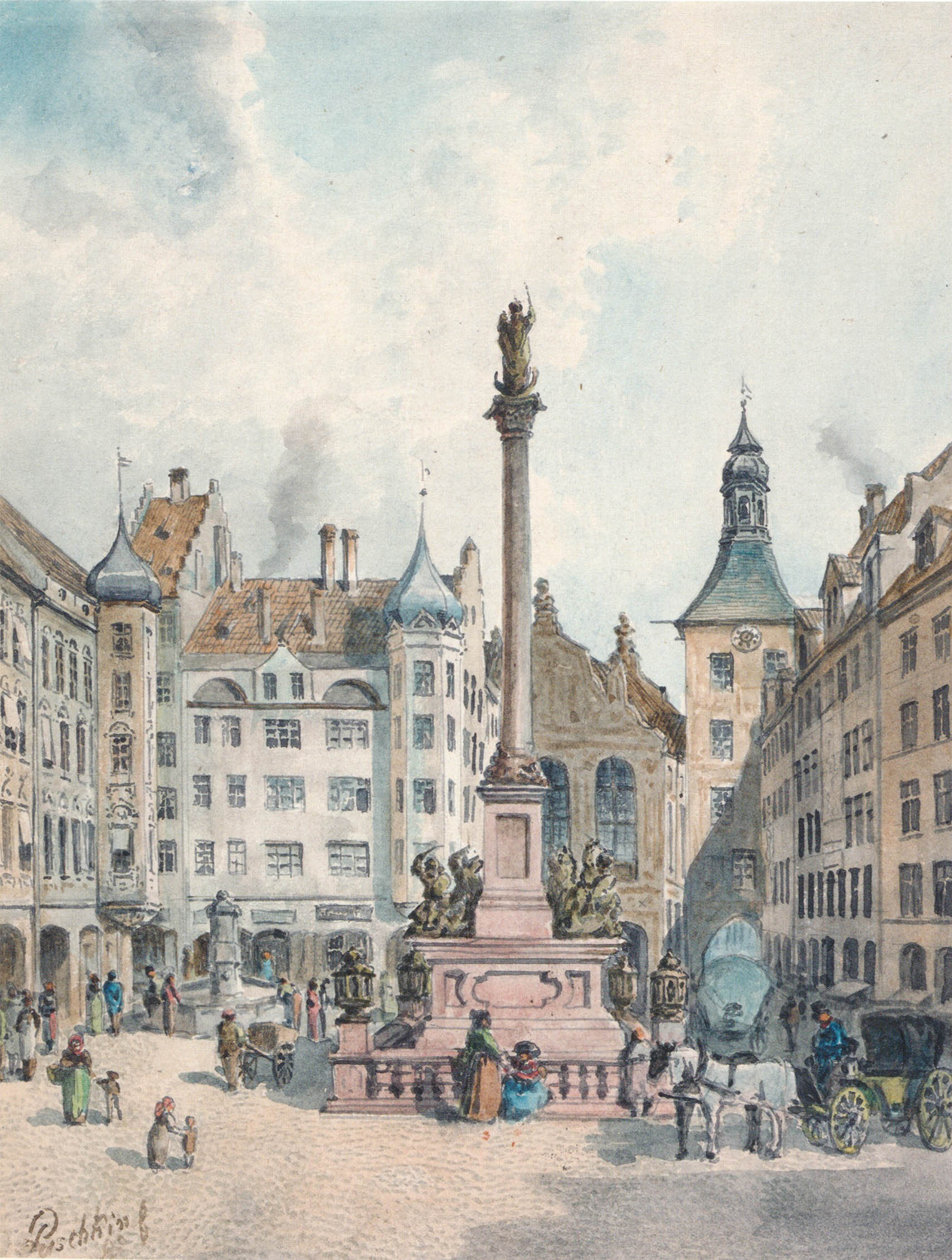 Marienplatz von der Ostseite