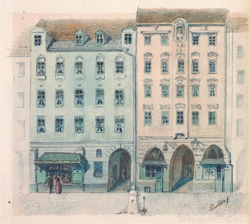Historische Ansicht: Platz St. Petri (Südseite des Marienplatzes),