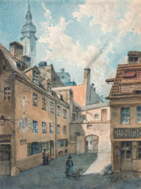 Puschkin Joseph - Der Anfang des Maderbräugäßls im Tal