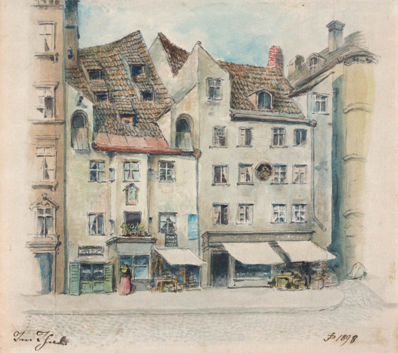 Alte Häuser am Dürnbräugäßl im Tal