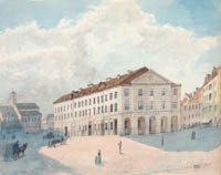 Puschkin Joseph - Das städtische Feuerhaus und das Stadtbauamt am Anger