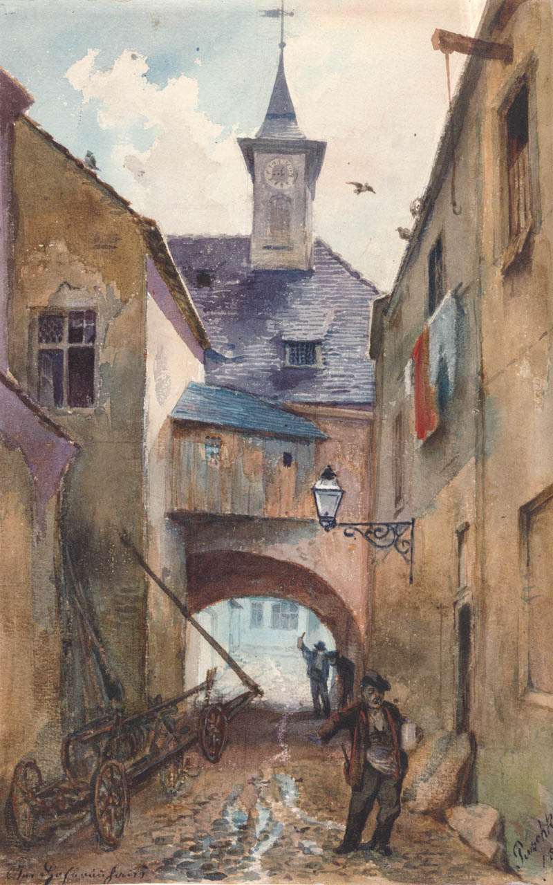 An der Stadtmauer hinter dem Hofbräuhaus