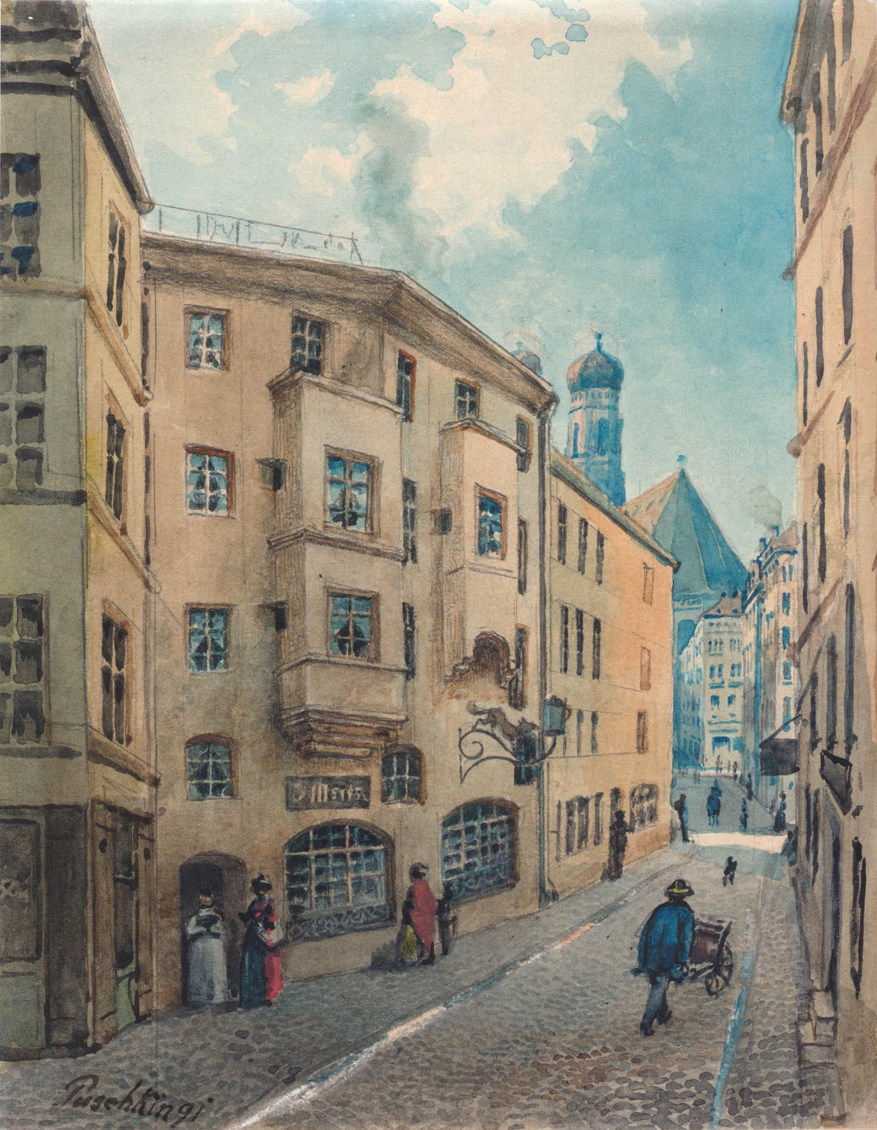Das alte Hofgäßl zwischen Burg- und Dienerstraße