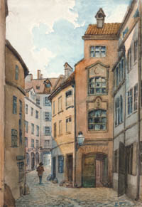 Puschkin Joseph - Das Thiereckgäßl zwischen Frauenplatz und Kaufingergasse
