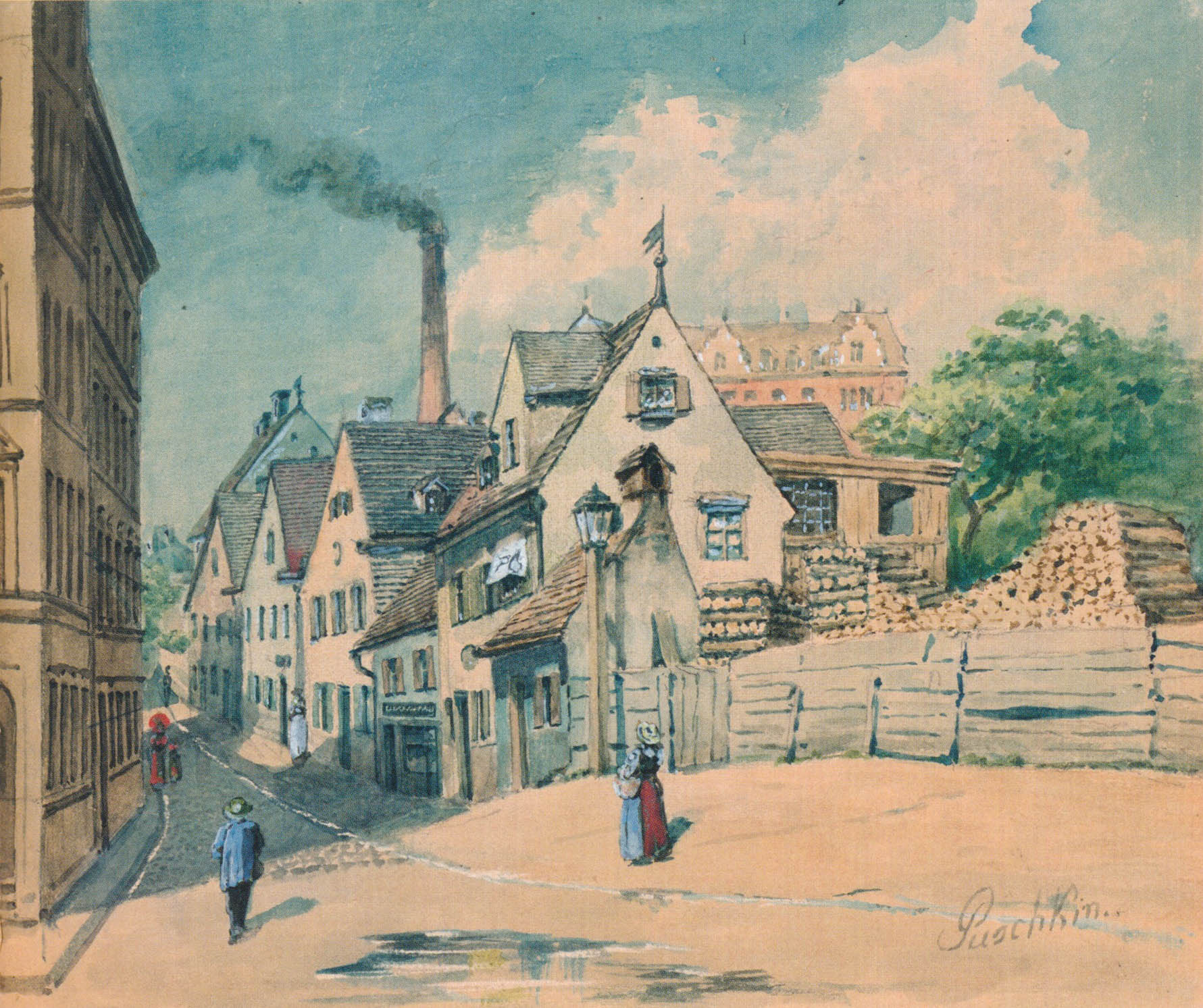 Der südliche Eingang zur Sternstraße