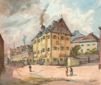 Puschkin Joseph - An der Kirchplatzgasse in der Vorstadt Au