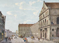 Adam Heinrich - Neuhauser Straße mit der Michaelskirche