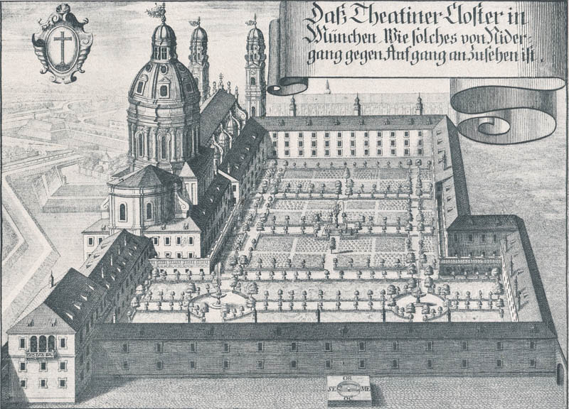 Das Theatinerkloster in München ca. 1700