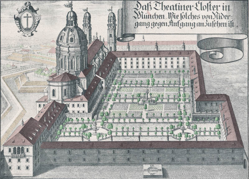 Das Theatinerkloster in München ca. 1700