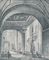  - Das Innere der Frauenkirche mit dem Bennobogen ca. 1830
