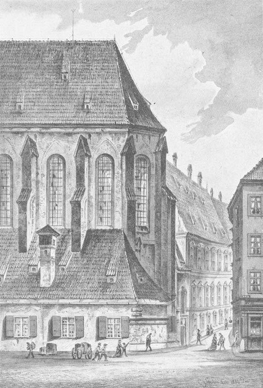 Das Augustinergaßl. 1884