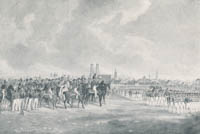 Kraus Gustav - Eine Parade auf dem Marsfeld vor Kaiser Nikolaus von Rußland 1838