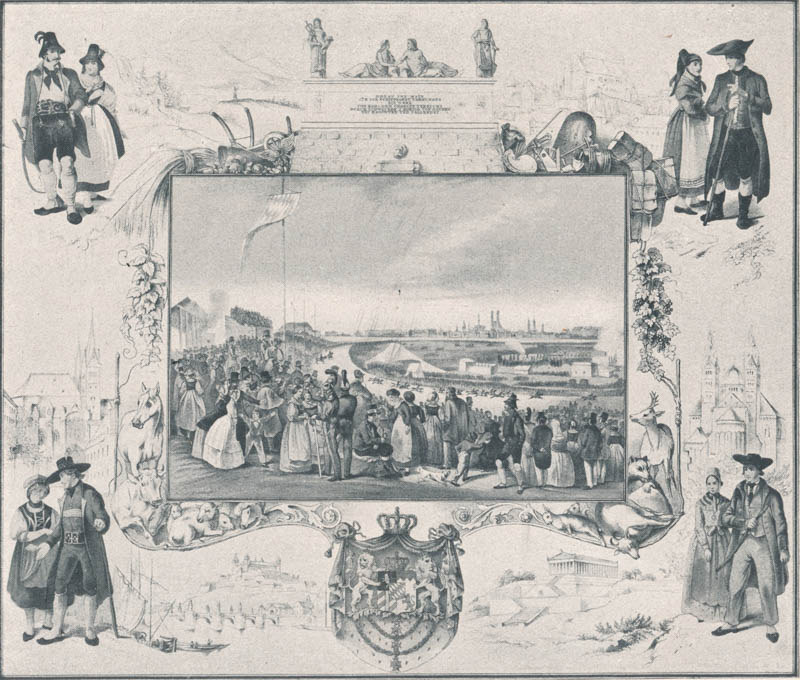 Das Oktoberfest in München ca. 1845